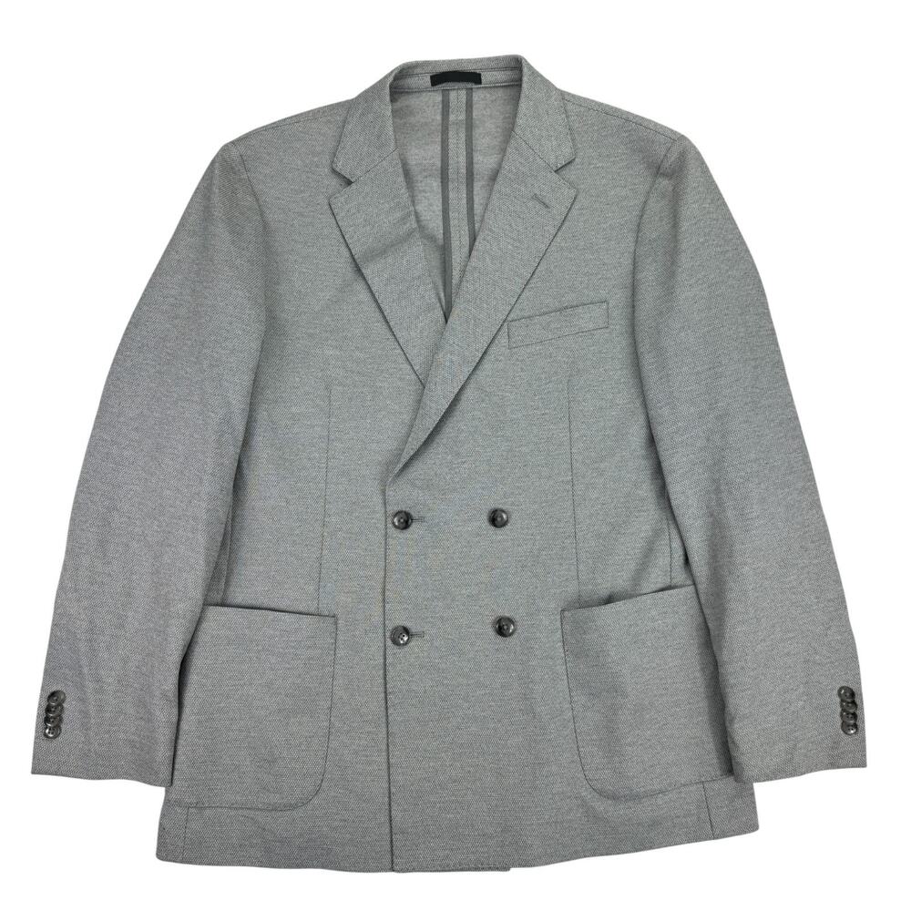 Michael Kors Mens Classic Fit Double-Breasted Sport Coat Gray 42R